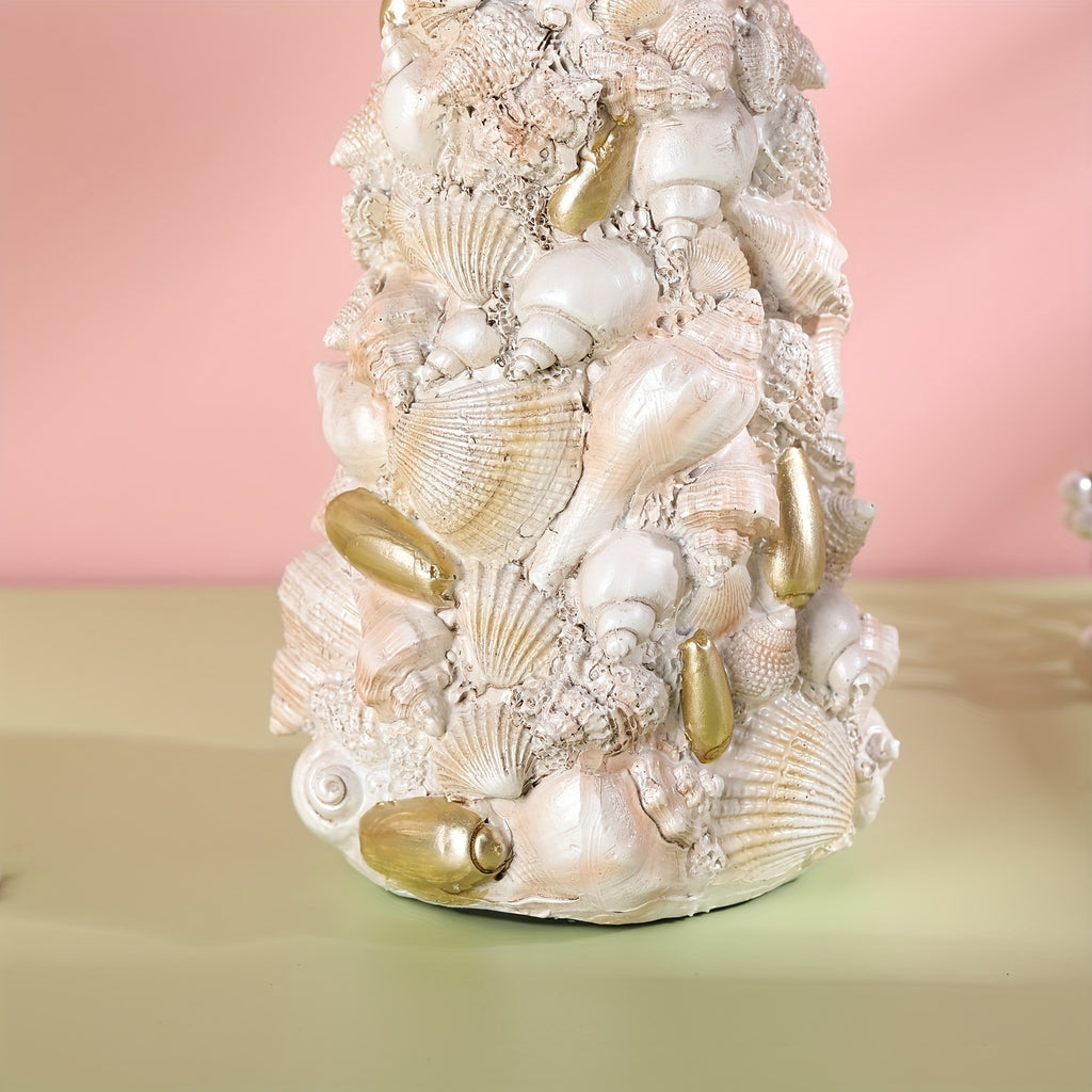 Refillable Shell-Shaped Resin Soap Dispenser (Floor Mount)