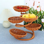 Food-Safe Stackable Rattan-Style Fruit & Snack Basket