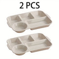 Break-Resistant 5-Compartment Dinner Plate (Set of 2)