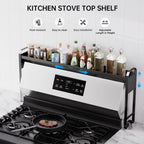 Expandable & Adjustable Powder-Coated Stove Shelf