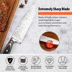 High-Carbon 304 Stainless Steel & Dishwasher-Safe Knife Set (15-Piece)