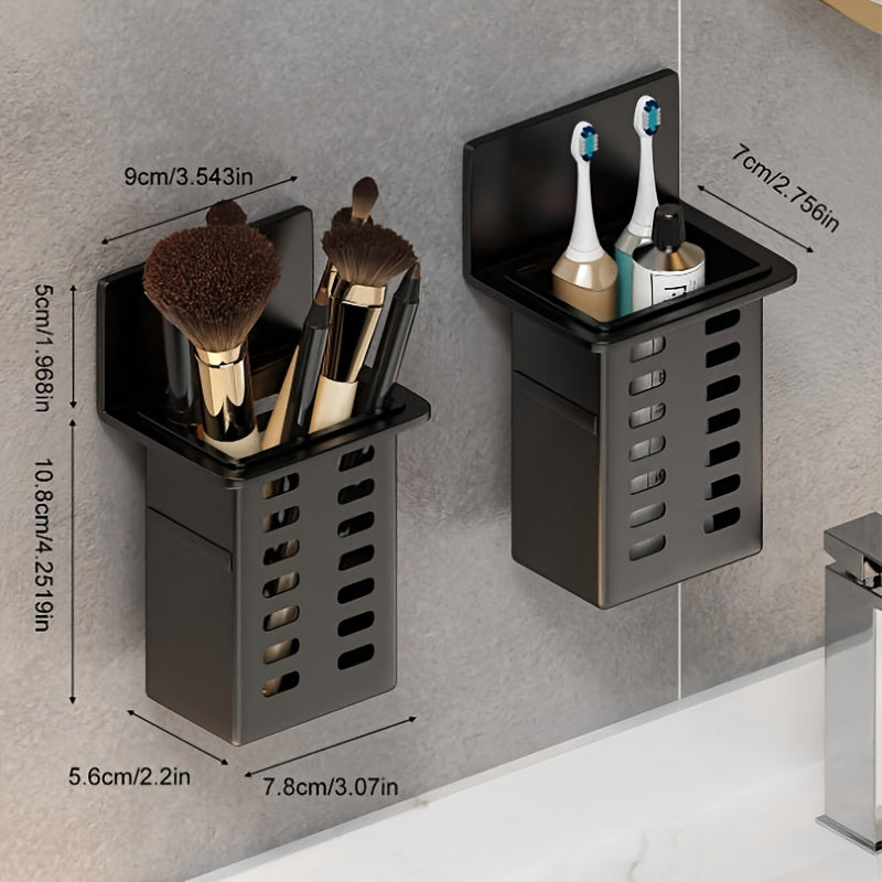 Wall-Mounted Space-Saving Toothbrush & Toothpaste Holder
