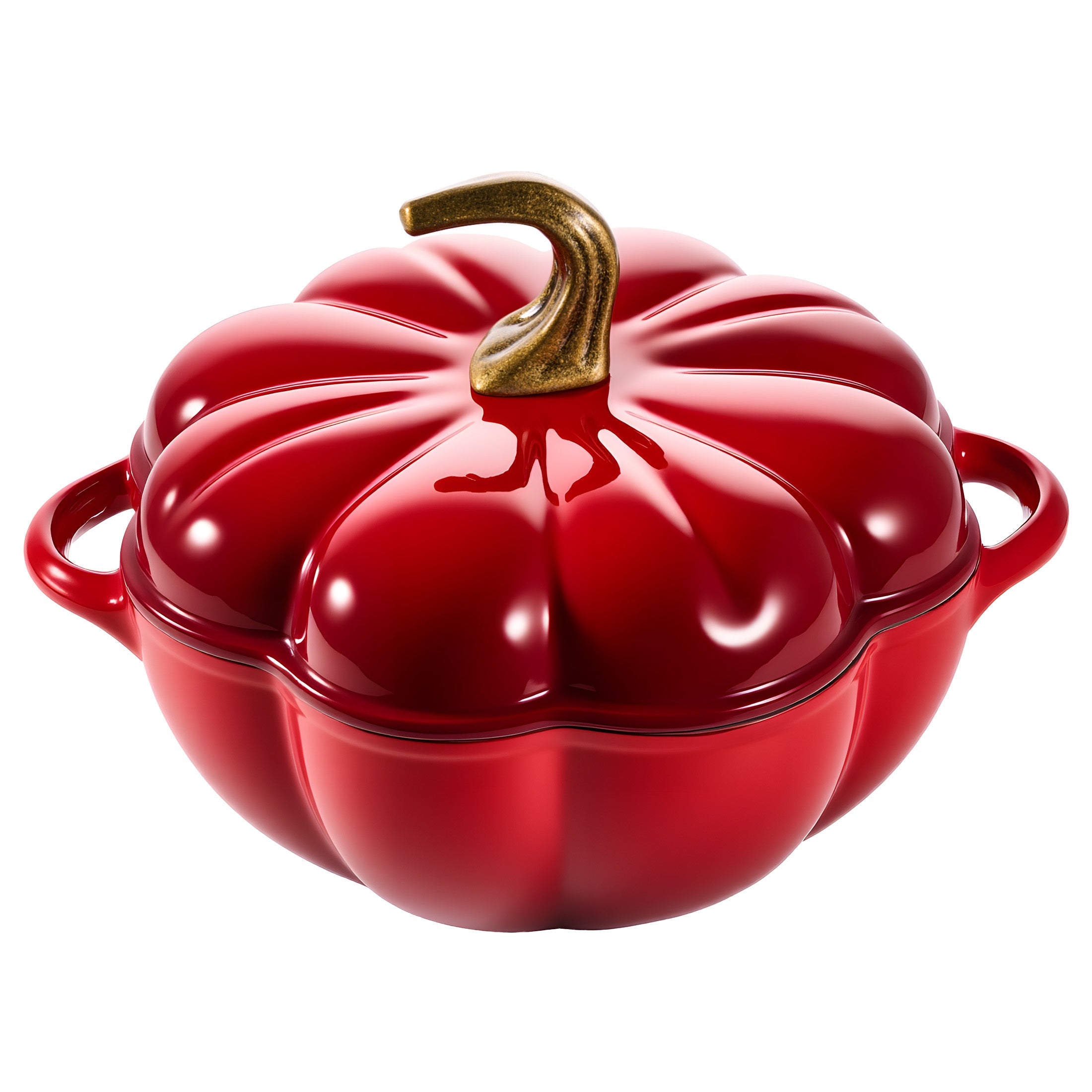 Pumpkin-Shaped Enameled Cast Iron Dutch Oven (4.5 Quart)
