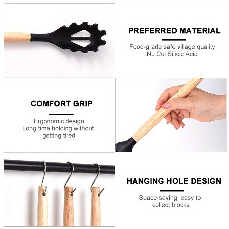 Heat-Resistant Silicone & Dishwasher-Safe Utensil Set (37/44 Pcs)