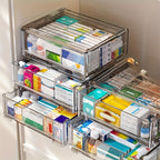 Transparent Multi-Layer Medicine Organizer Box