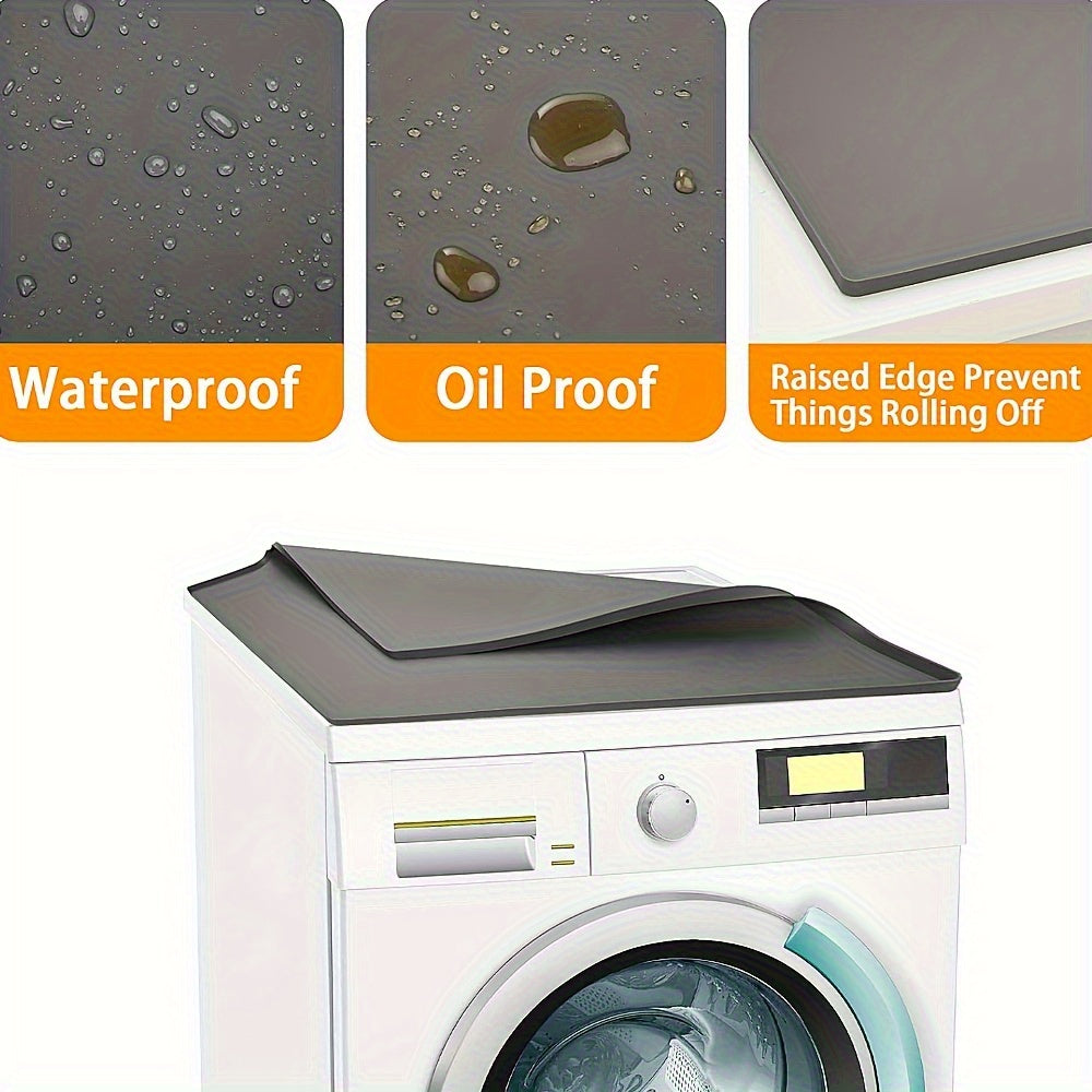 Waterproof Non-Slip Silicone Washer & Dryer Mats (Set of 2)