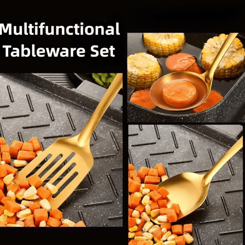 410 Stainless Steel Kitchen Utensil Set (6-Piece)