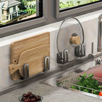 Stainless Steel Wall-Mounted Hook Rack (2-Pack)