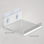 No-Drill Transparent Vinyl Hanging Shelf
