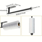 Self-Adhesive No-Drill Under-Cabinet Paper Towel Holder