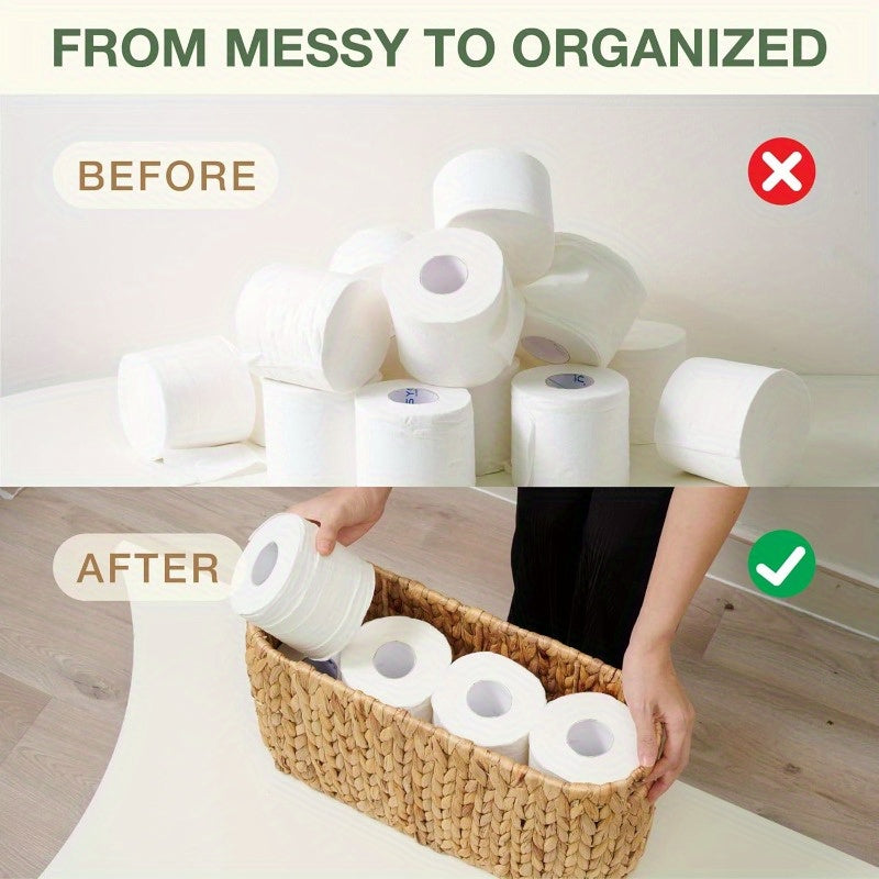 Wicker Over-Tank Toilet Paper Holder (Holds 8 Rolls)