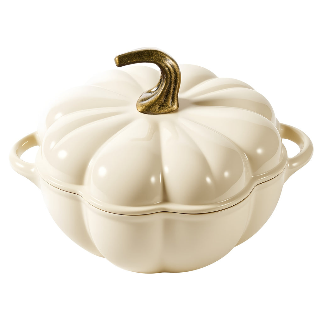 Pumpkin-Shaped Enameled Cast Iron Dutch Oven (4.5 Quart)