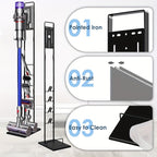 Heavy-Duty Metal Trigger-Lock Cordless Vacuum Stand (Fits V6–V15)