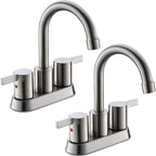 Brass 360° Swivel Bathroom Faucet (4-Inch Centerset)
