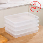 4-Layer Airtight Stackable Dumpling Storage Container (Freezer-Safe)
