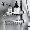 Space-Saving Corrosion-Resistant Hanging Shower Rack (Set of 2)