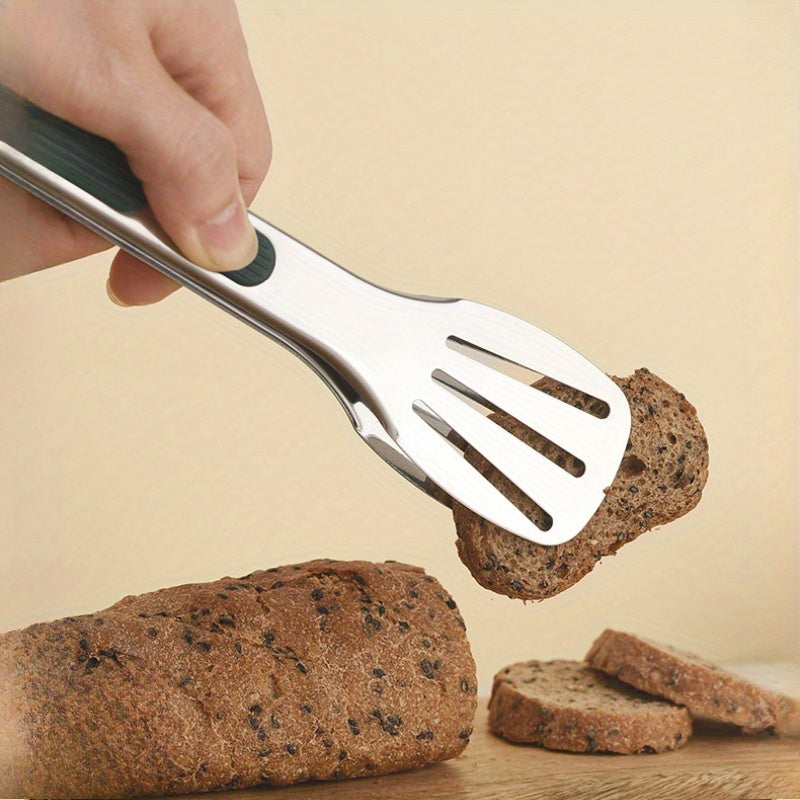 201 Stainless Steel Silicone-Grip Food Tongs (Set of 3)