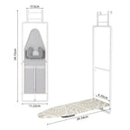 Space-Saving Heat-Resistant Fold-Down Ironing Board (Over-Door)