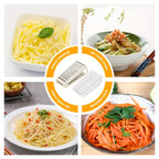 Double-Sided Stainless Steel Grater (Built-In Container)