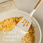 Heat-Resistant Silicone Utensil Set With Wooden Handles (10-Piece)