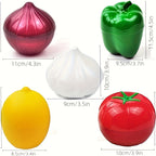 Clear Reusable Flip-Top Produce Keepers (Set of 5)