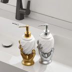 Embossed Metallic Resin Soap Dispenser
