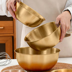 201 Stainless Steel Oven-Safe Mixing Bowls (Set of 3)
