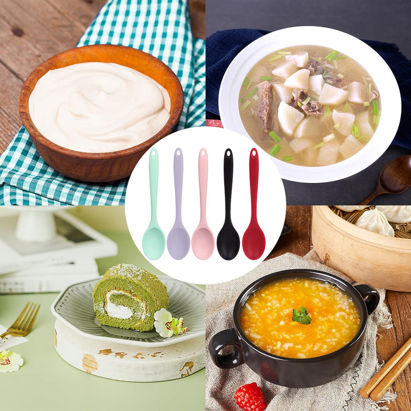 Heat-Resistant Non-Stick Silicone Spoons (Set of 4)