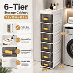 Space-Saving Waterproof Window-View Storage Cabinet (3–6-Tier)