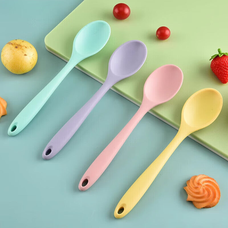 Heat-Resistant Non-Stick Silicone Spoons (Set of 4)