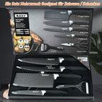 420 Stainless Steel Non-Stick Knife Set (6-Piece With Cutting Board)