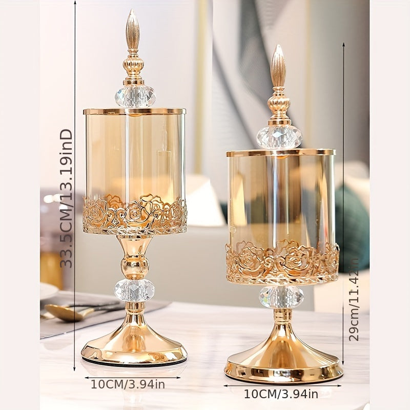 Food-Safe Glass Candy Jar (Polished Metal Lid)