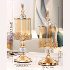 Food-Safe Glass Candy Jar (Polished Metal Lid)