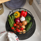 Dustproof Ceramic & Wire Egg Basket (Hen-Shaped)