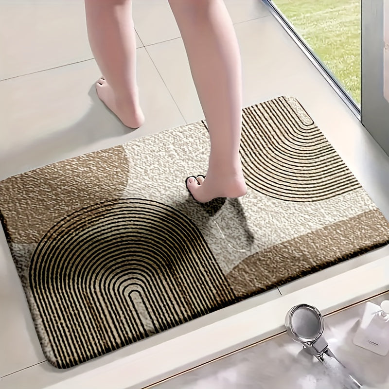 Plush Flannel & Non-Slip Bathroom Mat Set (4-Piece)