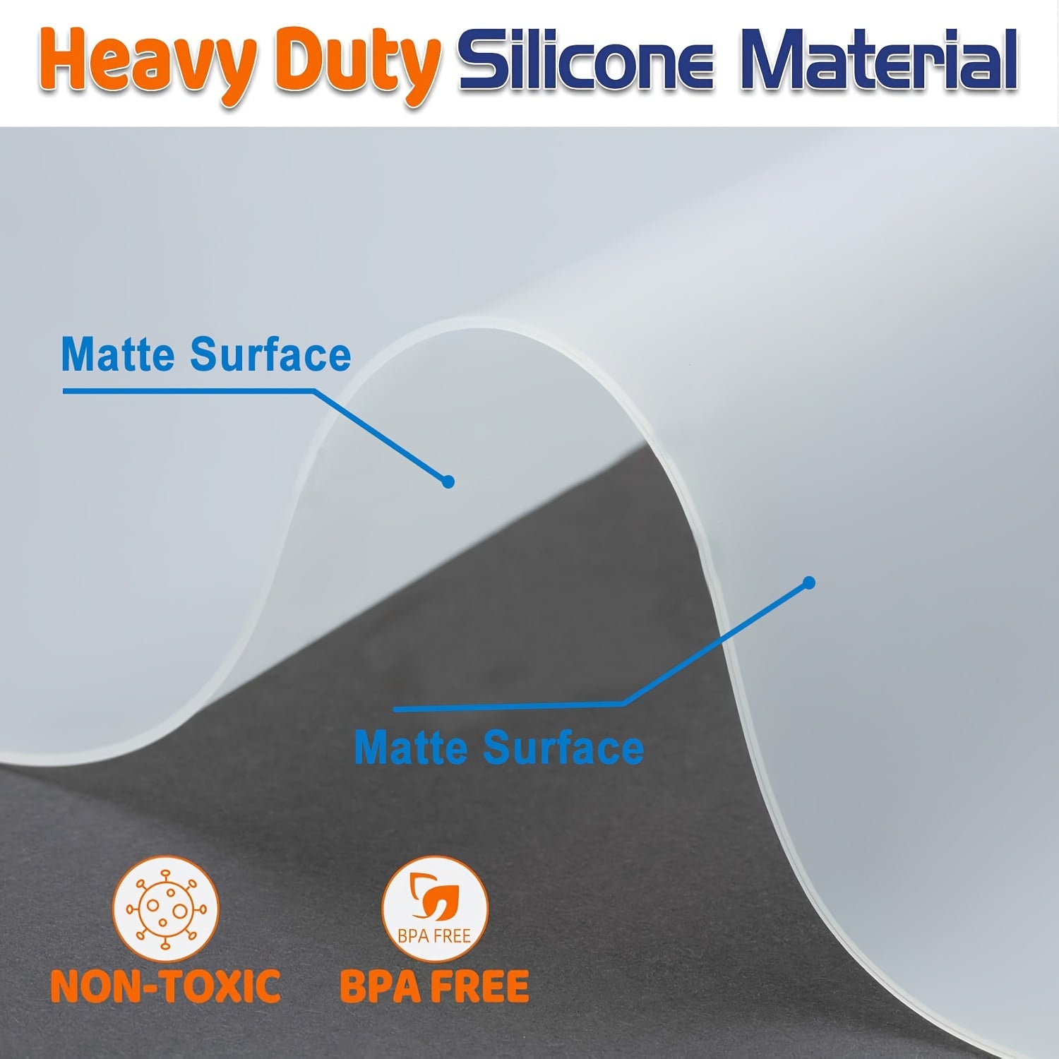 Heat-Resistant Non-Slip Silicone Countertop Mat