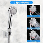 High-Pressure Stainless Steel Rainfall & Handheld Shower Head (Wall-Mount)