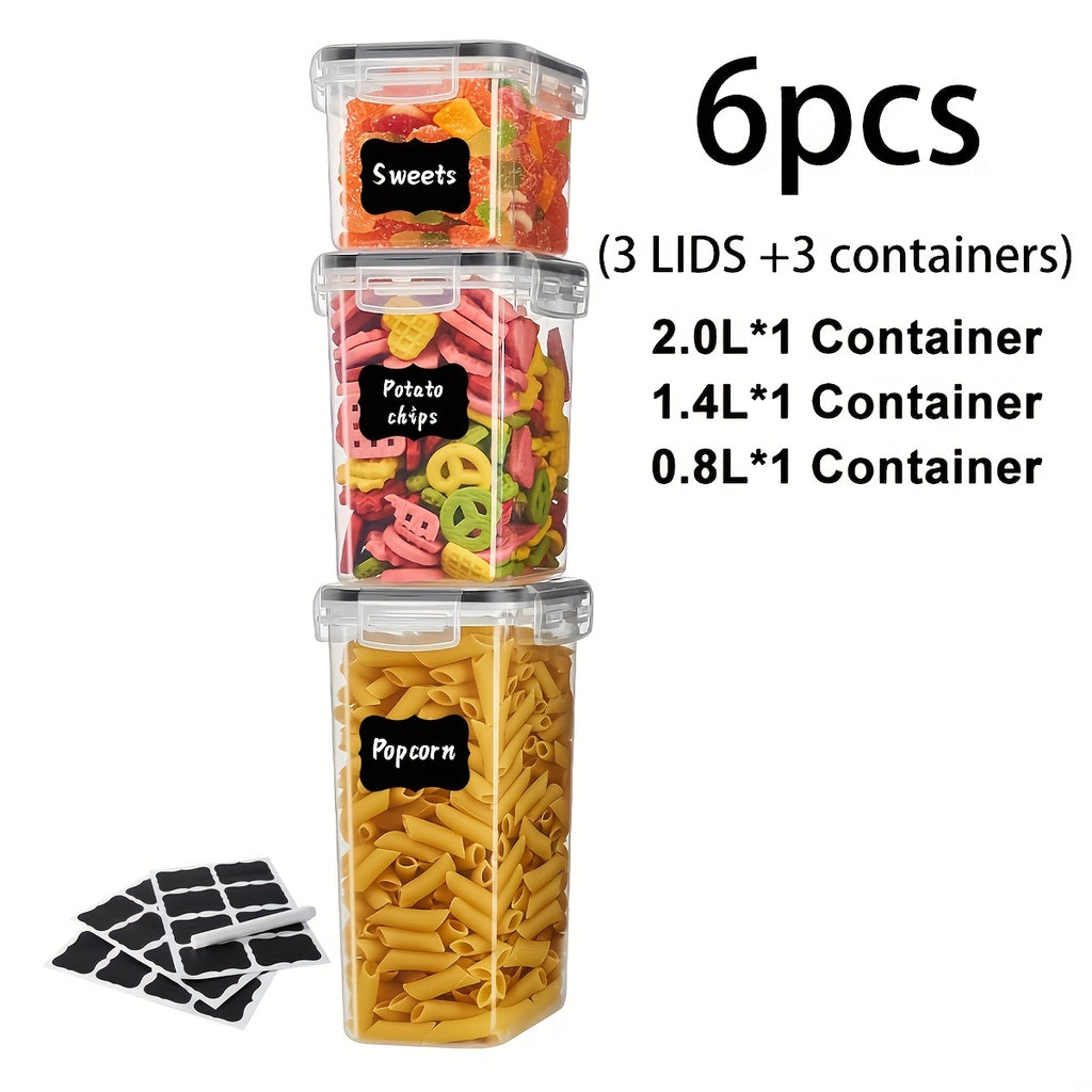 Airtight BPA-Free Flip-Top Food Storage Containers