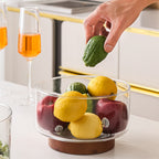 Scratch-Resistant Clear Glass Salad Bowl