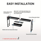 Expandable & Adjustable Powder-Coated Stove Shelf