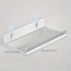 No-Drill Transparent Vinyl Hanging Shelf