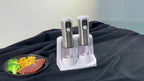 USB-Rechargeable Adjustable Grind Salt & Pepper Grinder Set (Set of 2)