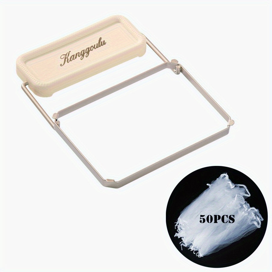 Foldable Metal Sink Strainer Rack (Includes 50 Disposable Mesh Bags)