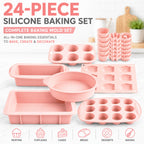 Oven-Safe Silicone Multi-Shape Baking Mold Set