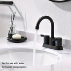 Brass 360° Swivel Bathroom Faucet (4-Inch Centerset)