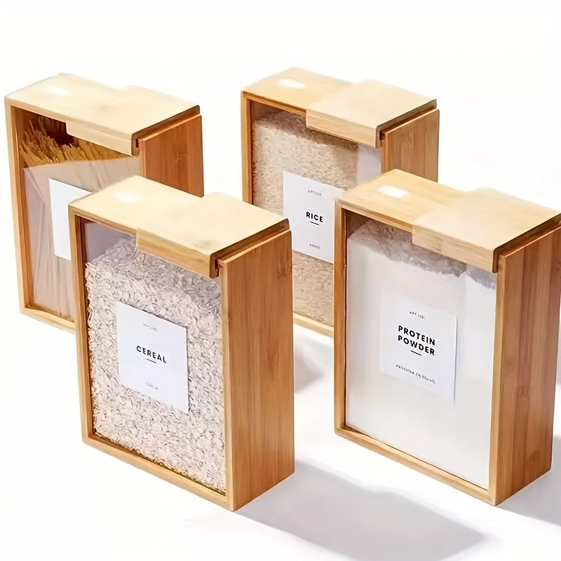 Wooden Leakproof Clip-On Food Storage Container