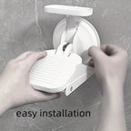 Wall-Mounted Suction-Cup Shower Foot Rest