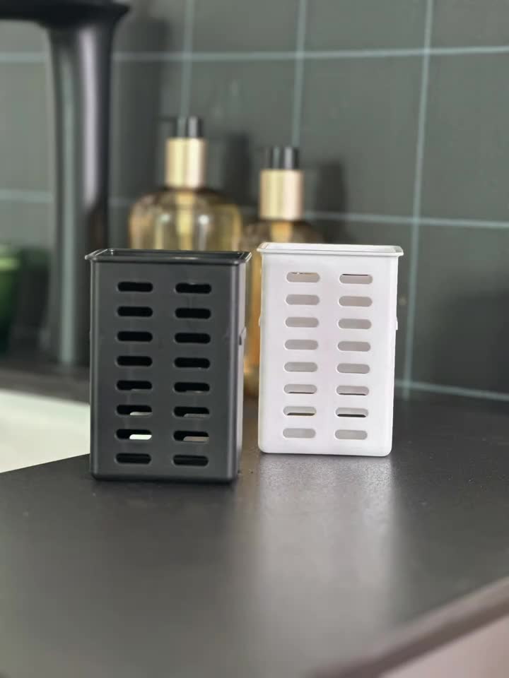 Wall-Mounted Space-Saving Toothbrush & Toothpaste Holder