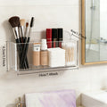 No-Drill Clear Acrylic Floating Shelf