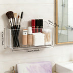 No-Drill Clear Acrylic Floating Shelf